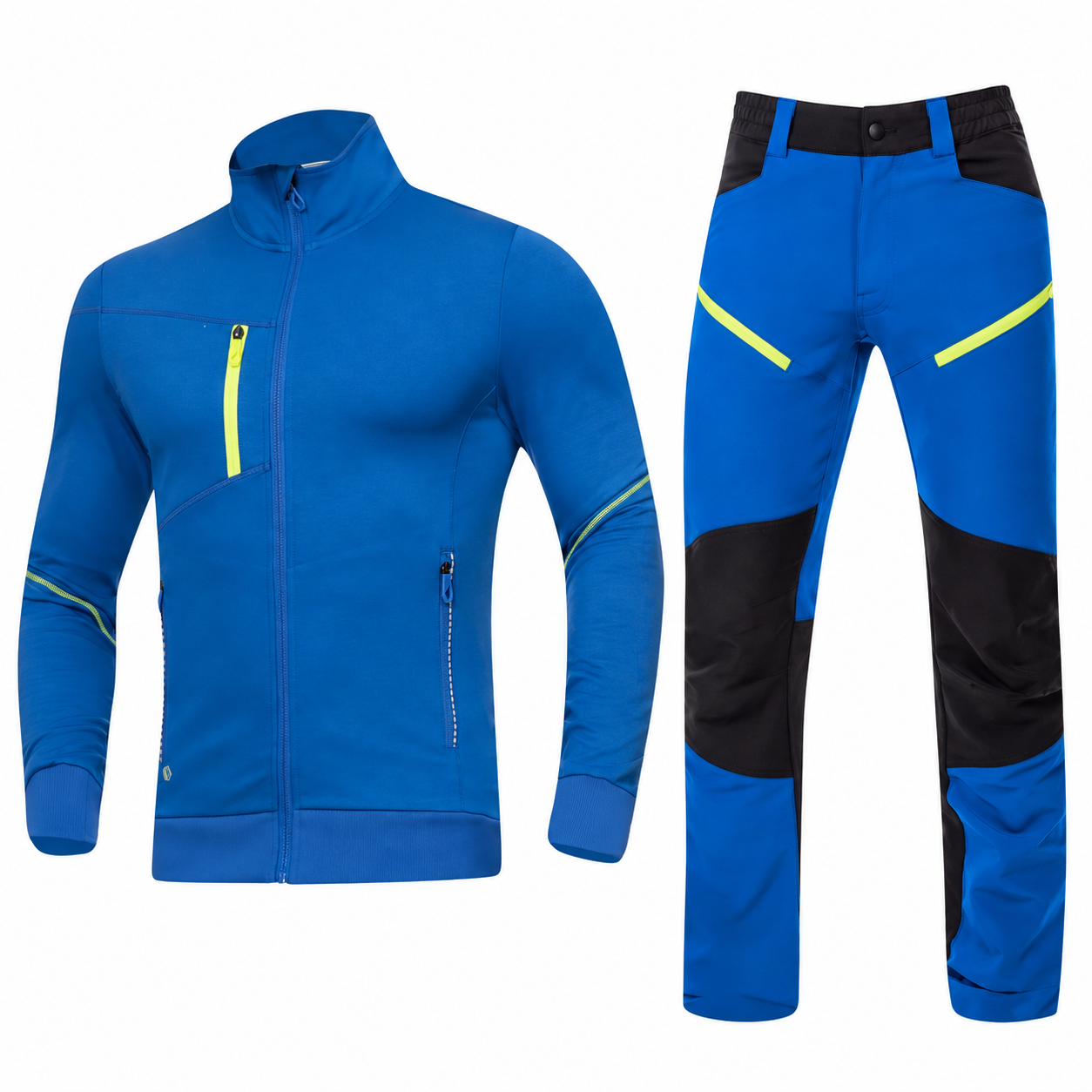 Costum de lucru CITYCONIC cu jachetă elastică și pantaloni, Ardon, albastru — jachetă și pantaloni